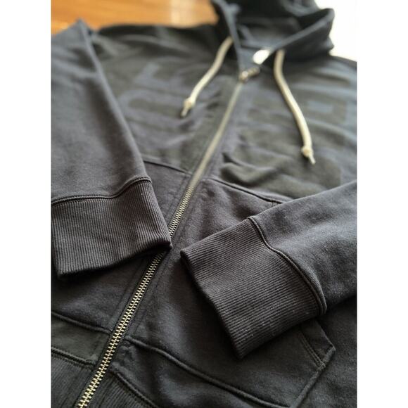 UNDER ARMOUR Black /Grey Full Zip Cotton Hoodie Mens sz M - Picture 5 of 9